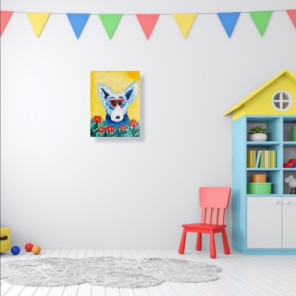 BLUE DOG "Shades of Hollywood Art based on George Rodrigue - Picture 7 of 10